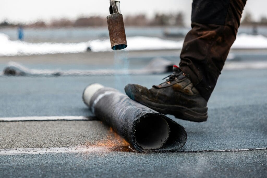 torch down roofing application